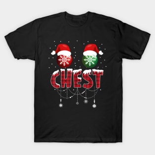 Funny Chest Nuts Couples Christmas Chestnuts T-Shirt
